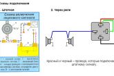 схема подключения гудков Волги в ВАЗ 2110 №1